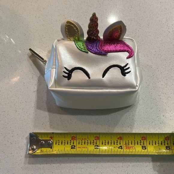 Betsey Johnson Unicorn Small Zippered Pouch - Picture 2 of 8